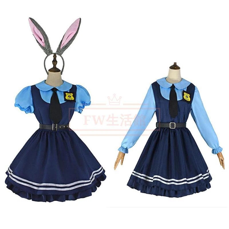 cos アニメ ズートピア ハロウィン Zootopia 警察官 警服 ジュディ ゲーム コスチューム 変装 コスプレ衣装 演出服
