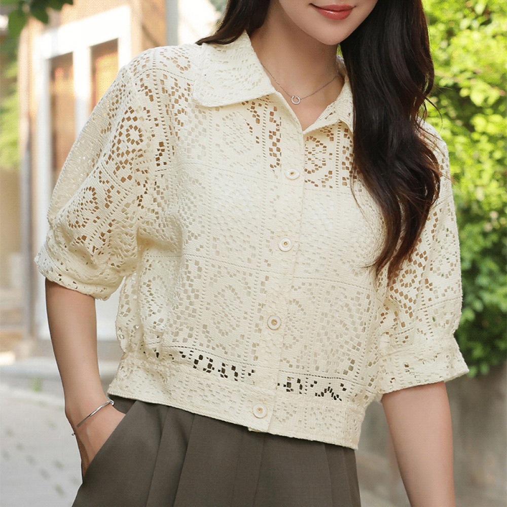 ビレンコクリック＆ファニー パンチングブラウスモデル名