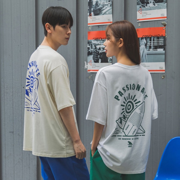 アルビンクロー PASSIONATE SURF オーバーフィット 半袖Tシャツ AST4986 (3 COLOR)