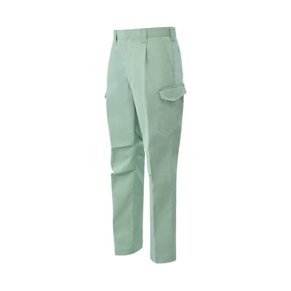 ワンタックカーゴパンツ 制電ソフトツイル アースグリーン ウエスト79cm [x10セット]