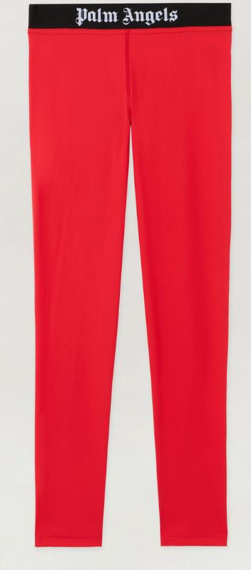 PALM ANGELS Women Straight Pants PWVG016S26FAB001 2510 RED BLACK