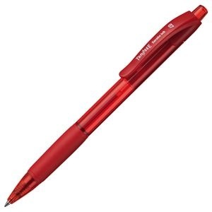 （まとめ） TANOSEE ノック式油性ボールペン（なめらかインク） 0.7mm 赤 1本 60セット