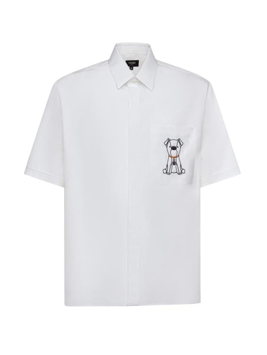 FENDI Men Shirts FS1340 AVZ9F0QA0 White