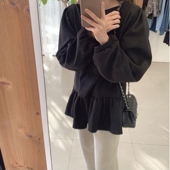 ブラウス レディース ブラウス 長袖 白 フリル ビジネス ペプラム 無地 シンプル ガーリー かわいい ブラウス レディース ブラウス 長袖 白 フリル ビジネス ペプラム 無地 シンプル ガーリー