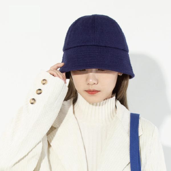 秋冬ファッション毛糸ニット帽バケット レディース バケツ帽自閉式防寒冷帽大頭囲トランペット 帽子