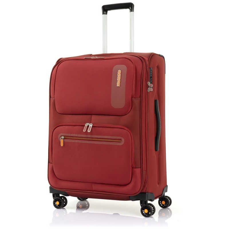 アメリカンツーリスター　ソフトキャリーバッグ MAXWELL ファスナータイプ 宿泊 目安：5泊～1週間 約78L(82)L 【TSAロック搭載】 レッド　HA6*00002