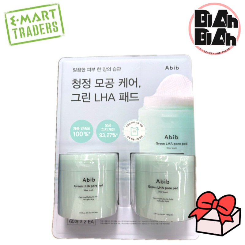 【韓国コストコ/トレーダーズ純正品 並行輸入品】 グリーン LHA ポアパッド 60枚 × 2 韓国コスメ 角質ケア 毛穴ケア 敏感肌用