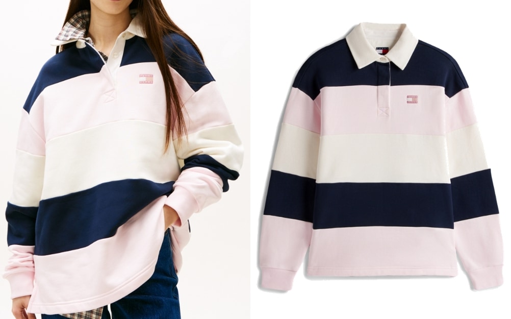 Stripe Rugby T-Shirt (T32G0TKT10TWT1TOG)