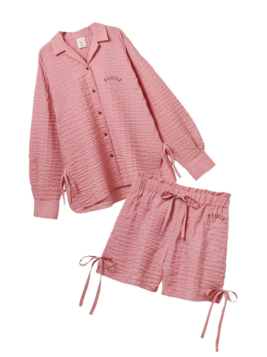 [ジェラート ピケ] EC限定 布帛リボンシャツ&ショートパンツセット PWFT251344 レディース PNK