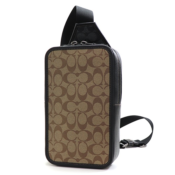 ボディバッグ メンズ カーキ×チャコール C9865 QBTUP