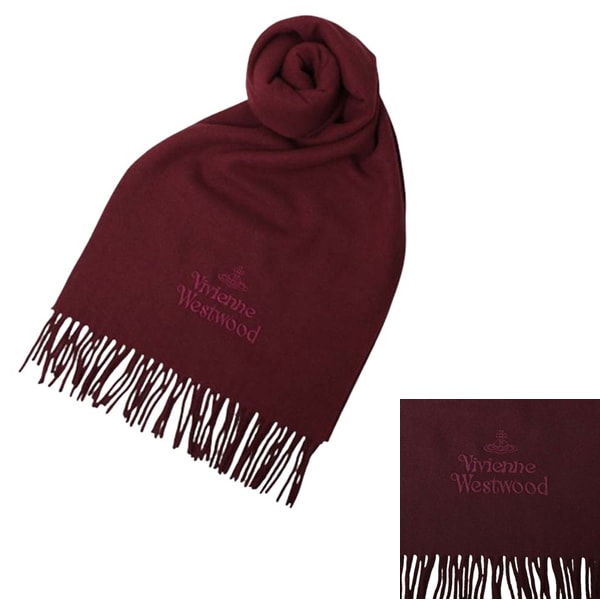 マフラー 25-W00Q7-I401 レディース メンズ BORDEAUX ボルドー マフラー