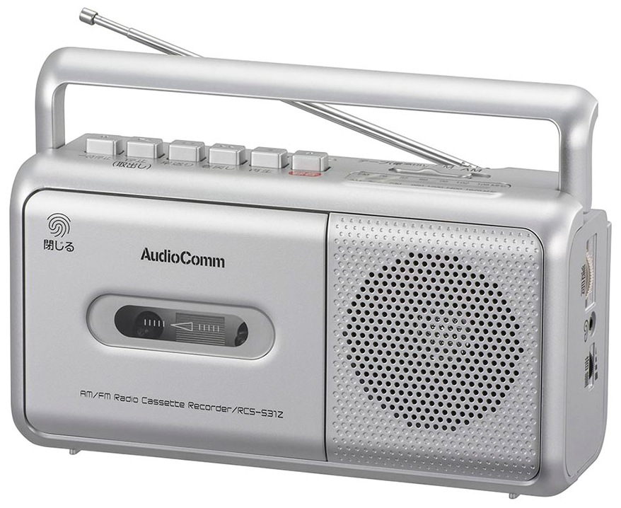 オーム RCS-531Z(03-5010) モノラルラジオカセットレコーダー RCS531Z035010
