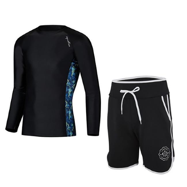 メンズラッシュガード+トランク ショートパンツ セット AQAMAS-TR