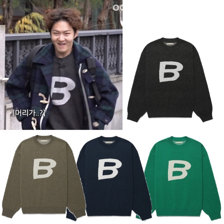 [BTOBイチャンソプ着用] B LOGO KNIT PULLOVER 4color