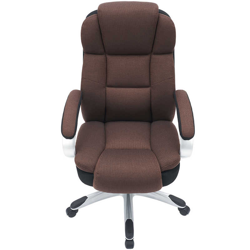 ナカバヤシ　ファブリックポケットコイルチェア ブラウン　CCF-501S