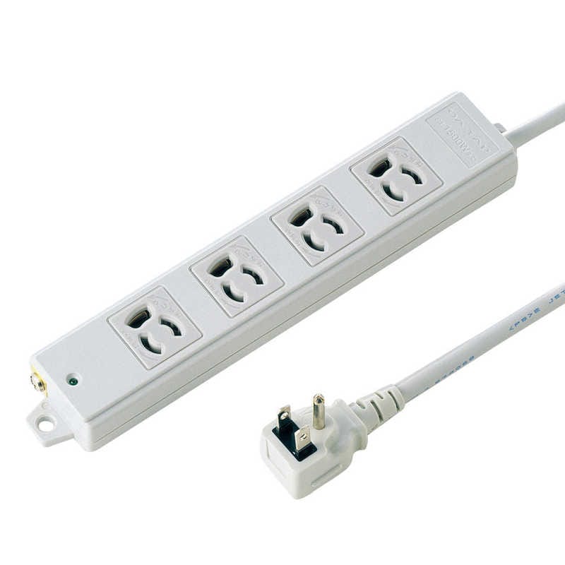 サンワサプライ　工事物件タップ(抜け止めタイプ) TAP-K4L-5 [5.0m /4個口 /スイッチ無]　TAP-K4L-5