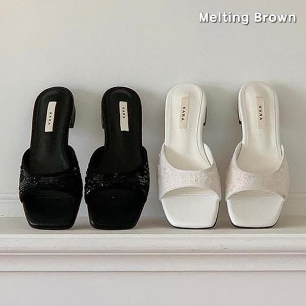 女性オフィススリッパ スパンコール スリッパ k70