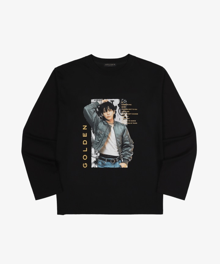 BTS L/S T-Shirt JUNG KOOK JK GOLDEN