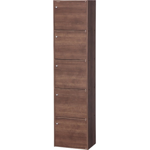 CX-55FD ブラウン [カラーボックス 5ドアタイプ 5段] メーカー直送