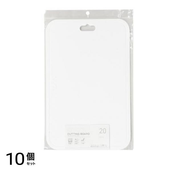 Colors 抗菌プラス 食洗機対応まな板 M ホワイト 1個入 (CC-1546) 10個セット