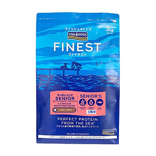 フィッシュ4ドッグ ドッグフード ファイネスト サーモン シニア小粒 3kg