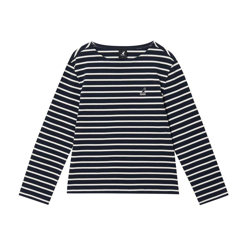 女性用ストライプ長袖 3547 ネイビー 7,655円