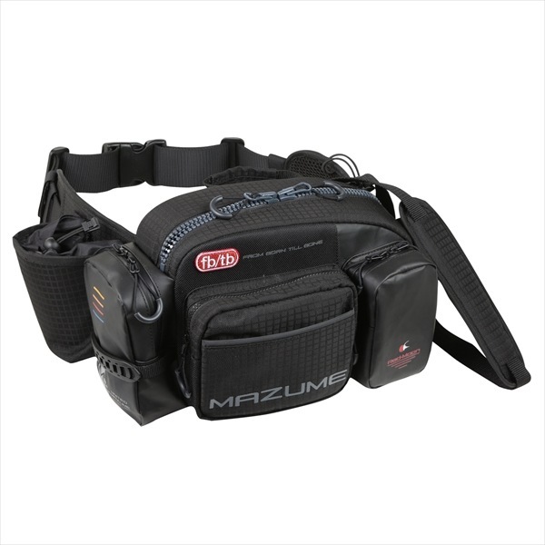 オレンジブルー タックルバッグ MZBK-768mazume レッドムーンウエストバッグ Vブラック