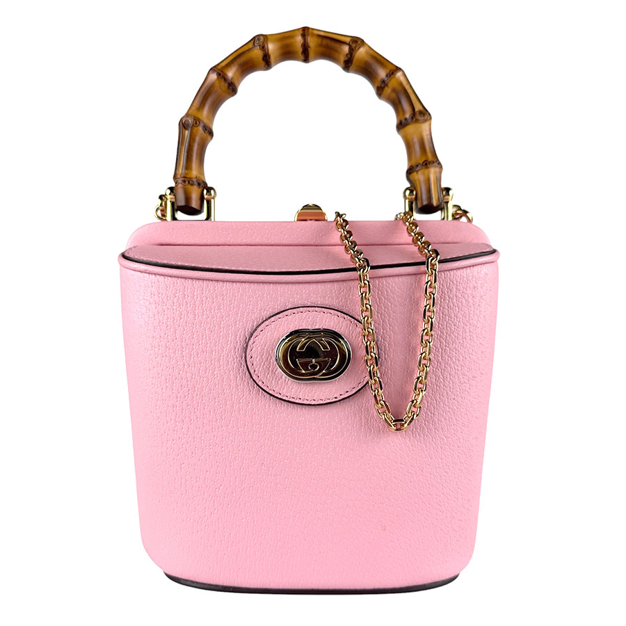 グッチ GUCCI ハンドバッグ ショルダーバッグ バンブー レザー ピンク レディース 616486 z9778