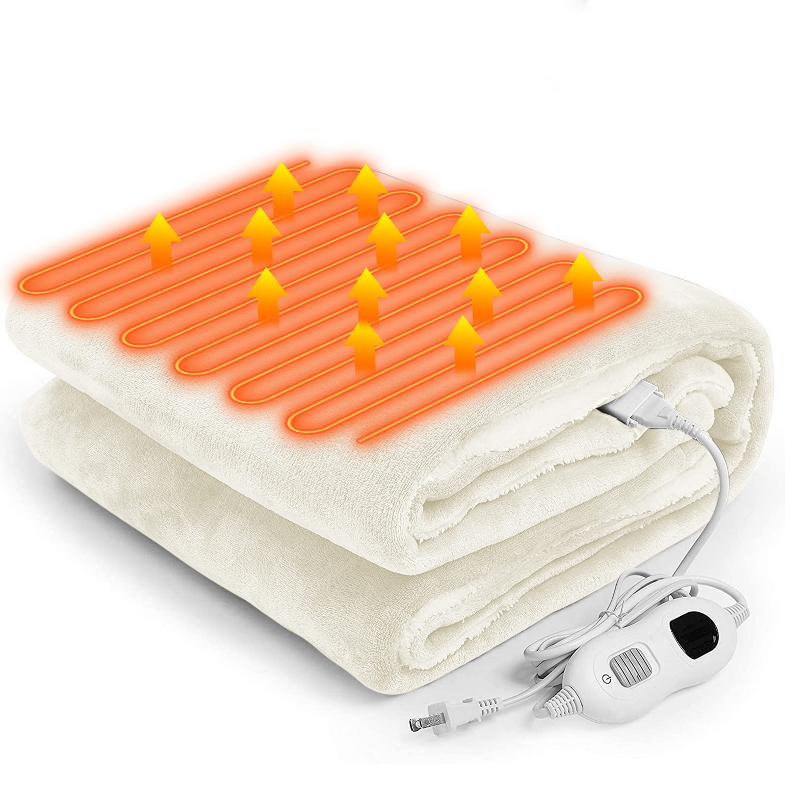 Favoreal 電気毛布 掛け敷き兼用 電気ブランケット 145*80cm【2024年最新 速暖 厚手フランネル】着る電気毛布 6段階温度調節 9段階タイマー機能 肩掛け 膝掛け 敷き 電気ヒーター 7,975円