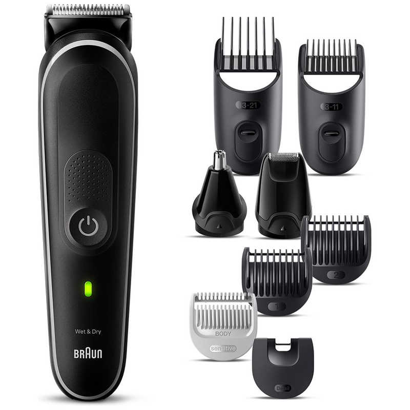 ブラウン　BRAUN　ブラウン マルチグルーマー シリーズ5 (男性用/1台9役/ヒゲ/髪/耳・鼻/ポーチ/防水設計/充電式100分稼働) ブラック　MGK5410 5,260円