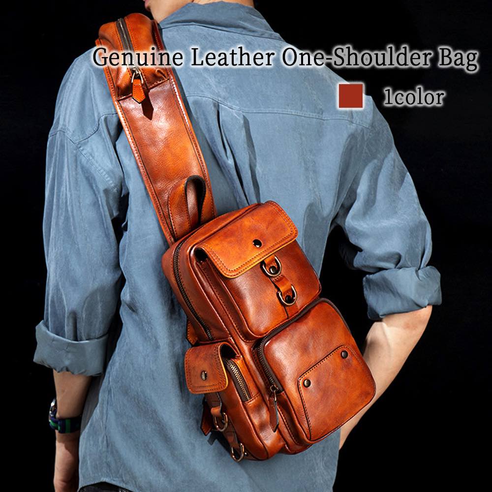 ボディバッグ メンズ 本革ワンショルダーバッグ スポーツ 小さめ ショルダーバッグ 防水 大容量 ウエストバッグ ブランド レザー きれいめ バッグインバッグ ハイ 春 革 40代 大きめ 人気 おし