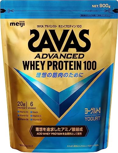他サイト： ザバス(SAVAS) アドバンストホエイプロテイン ヨーグルト風味 900g 明治の商品画像