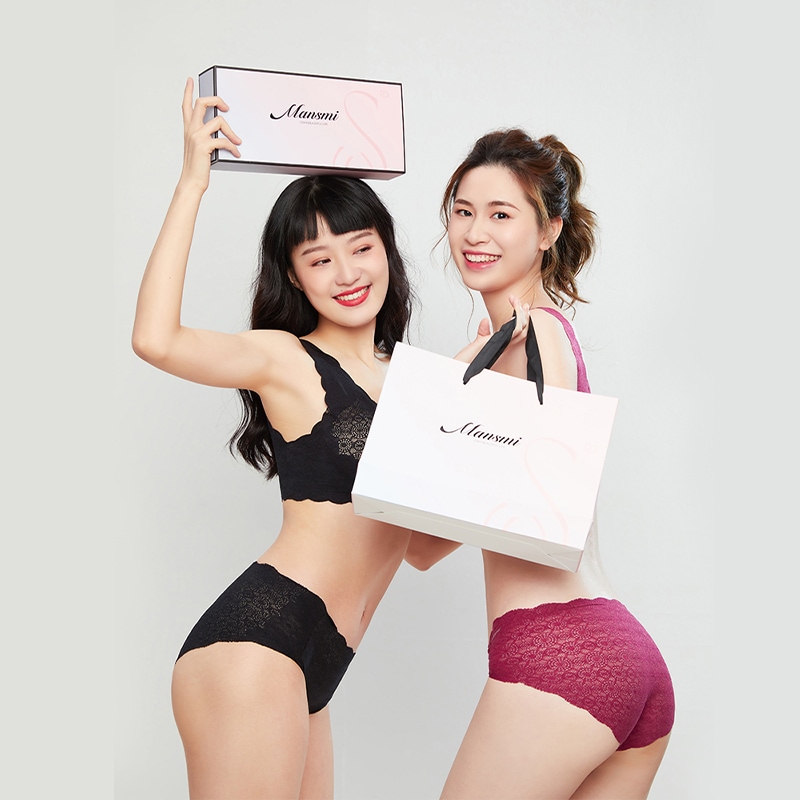 ManSmi深いV小波の花のレースのチョッキ式の下着の女性の快適な文胸は鋼の輪がありません