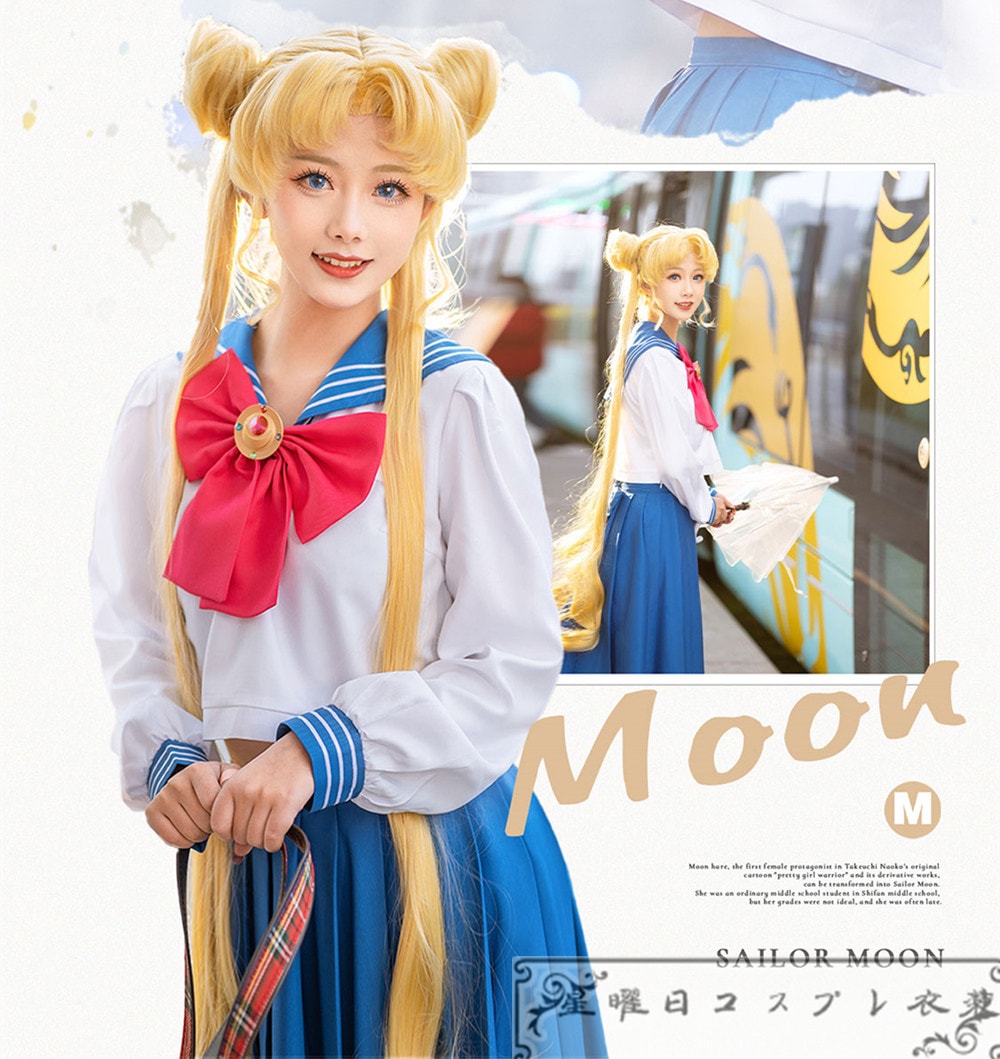 在庫品 美少女戦士セーラームーン 月野うさぎ コスプレ衣装 制服セット セーラー服 学園祭 変装 コスチューム ハロウィン ク