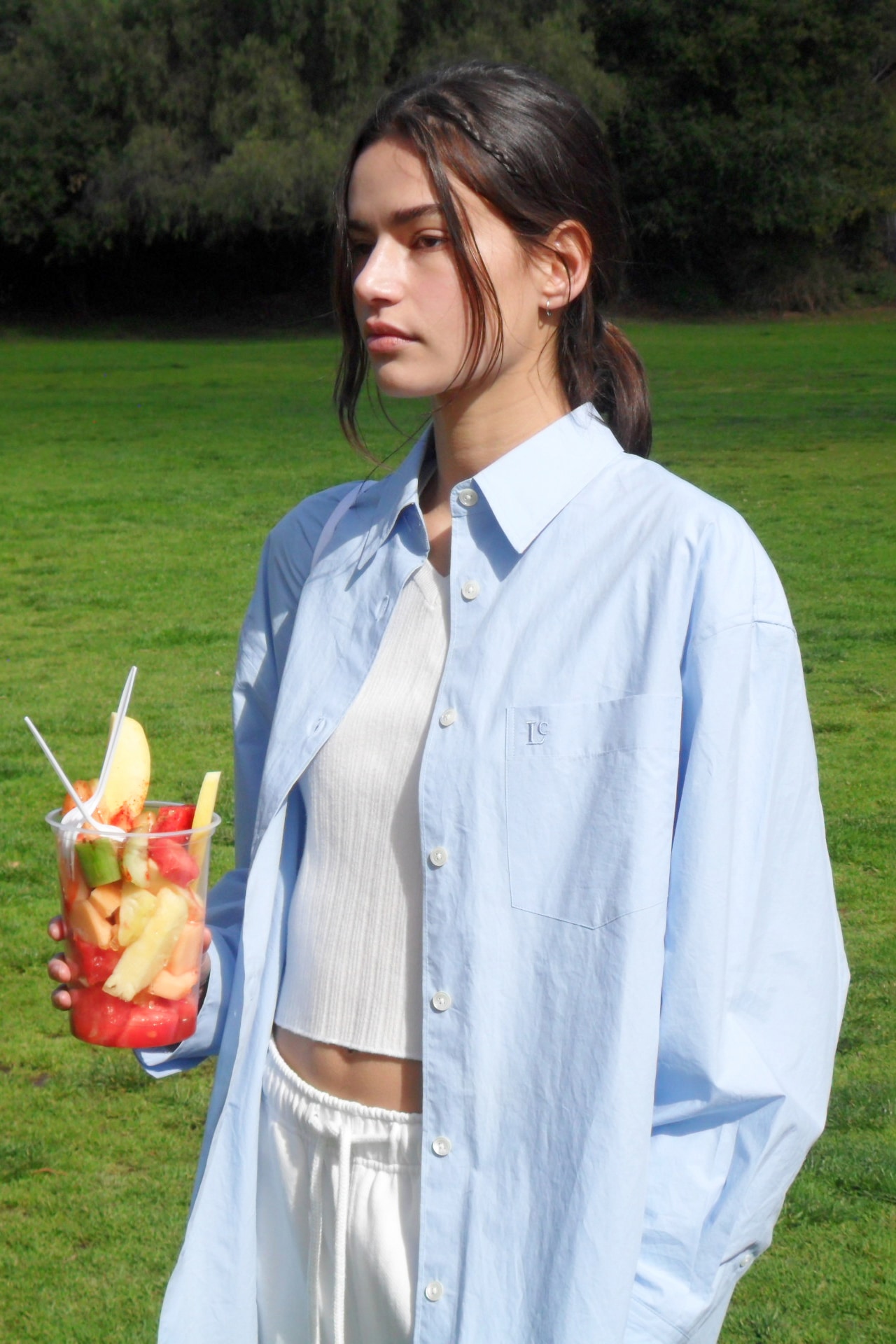 【LOW CLASSIC】 LC SOFT PAPER SHIRT : BLUE