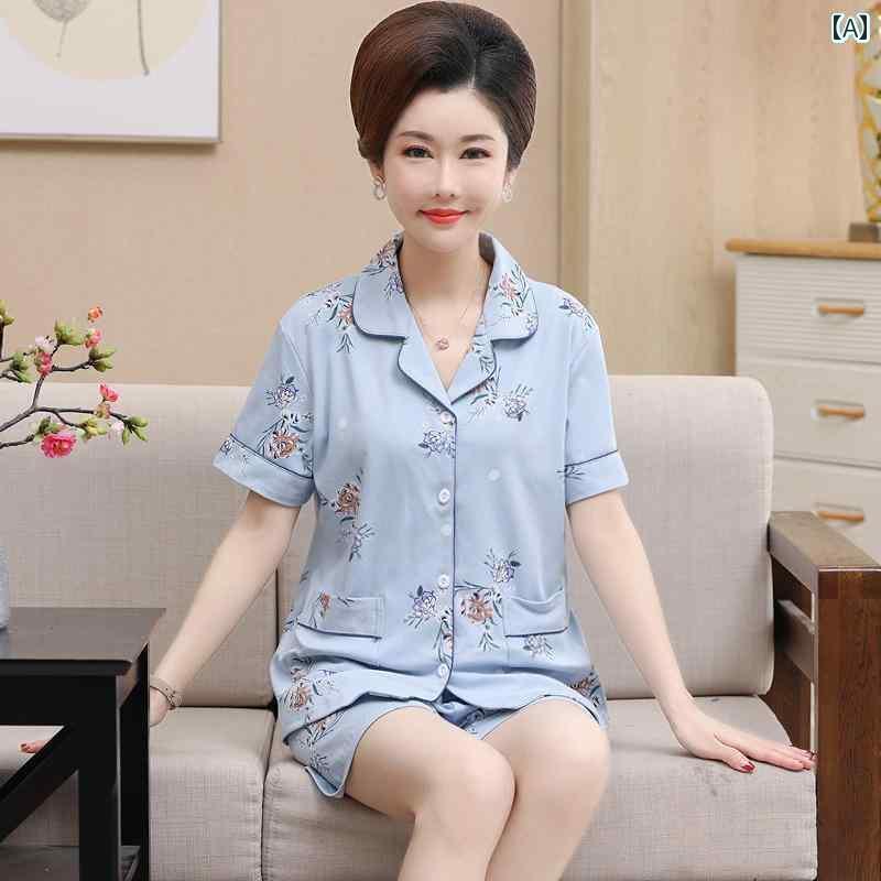 ルームウェア 部屋着 レディース 半袖 婦人 ミセス 高齢者 カーディガン パジャマ 夏 ショート パンツ 綿 大きいサイズ 薄手 ホーム 服