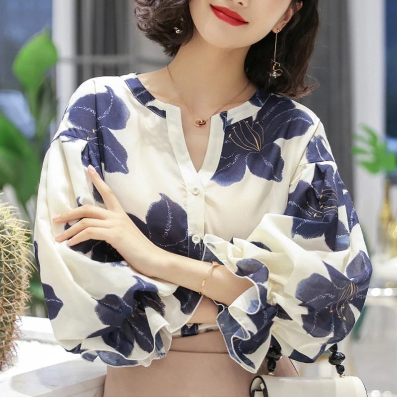 【超お得1つ買うと10個もらえる】急速出荷ブラウス レディース きれいめ 40代 春夏秋新作 オシャレブラウス 花柄シャツ 長