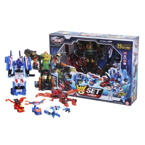 [ハローカーボット] バングSET オールスター6in1 ザクレイン バングサンランバング ジャックスーツ バング フェロB ホースパスB ナノティスB 合体 変身 ロボット 韓国 おもちゃ