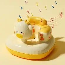 インフレータブル折りたたみベビーシートチェア子供用ダイニングテーブルチェアBB座り方学習スツール子供の必需品鹿デザイン