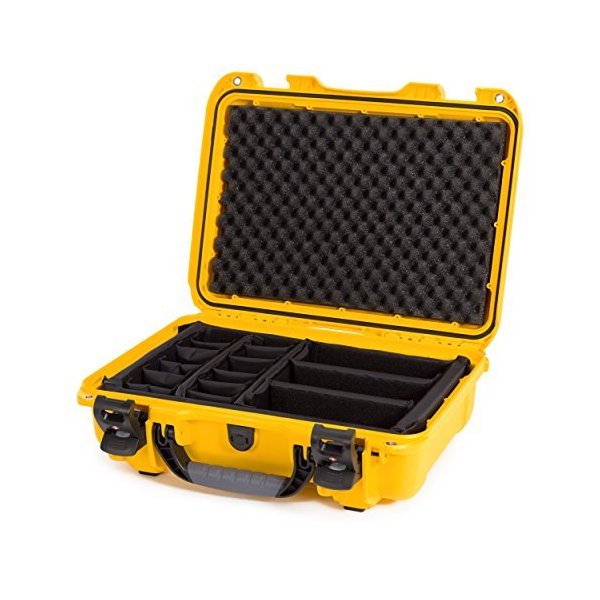 Nanuk 923 Waterproof Hard Case with Padded Dividers and Incorporated TSA Approved Travel Lock Latche