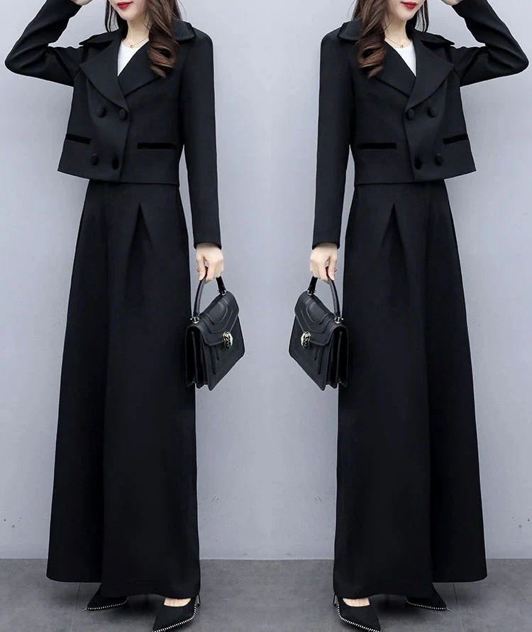 おしゃれ セットアップ レディース パンツスーツ ワイドパンツ ガチョウパンツ ゆったり 2点セット ママ 母親 L オフィス 通勤 事務所 フォマール 卒業式 入学式 30代40代50代 大