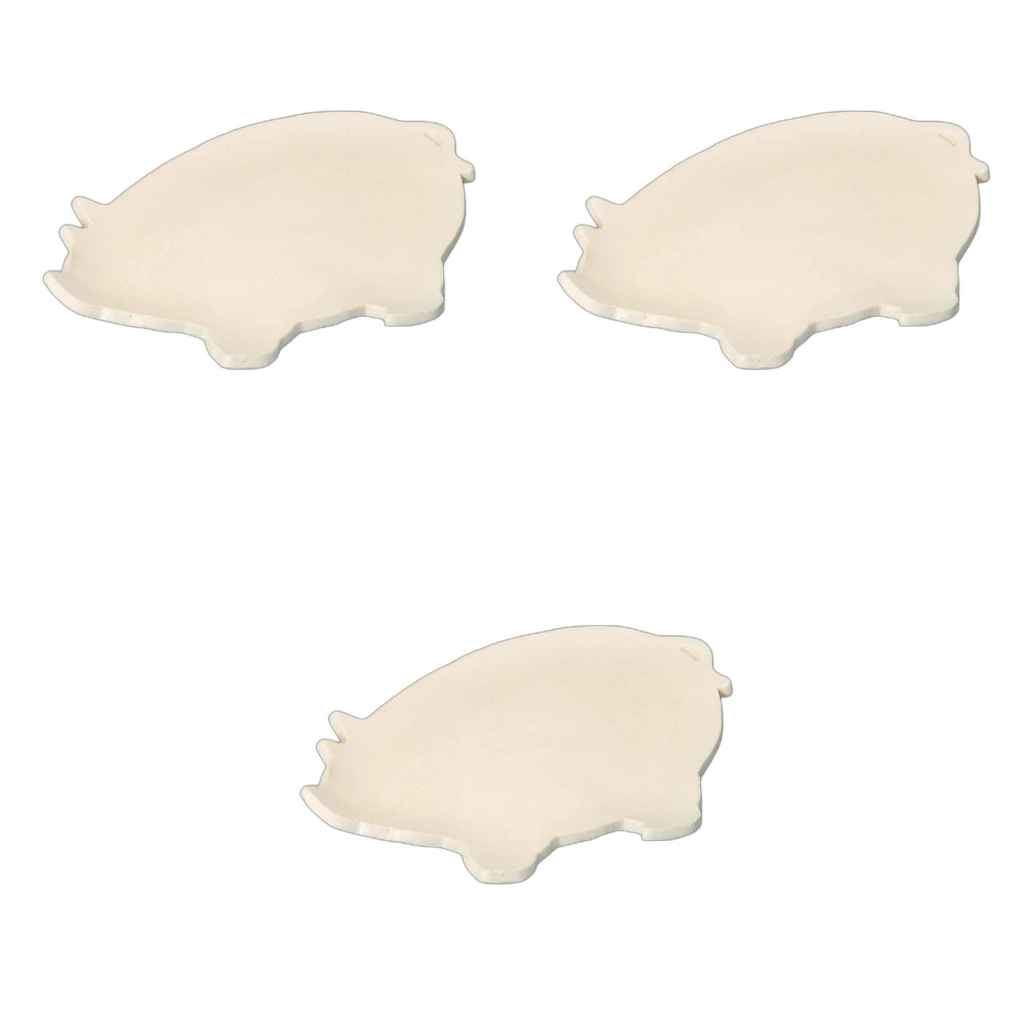3個セット 豚 白焼肉皿（大） [ 29.5×21×2.7cm ] 変形皿陶磁器 セトモノホンポ(Setomonohonpo)