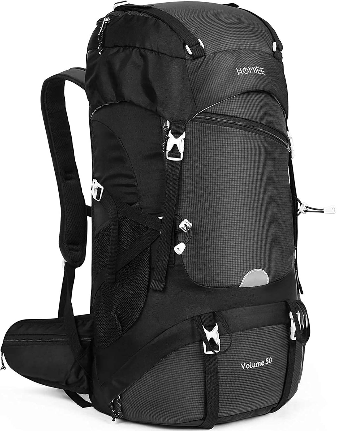 登山用リュックサック 50L 大容量 防水 ハイドレーション対応 レインカバー付き 軽量 多機能 収納性に優れる アウトドア ハイキング キャンプ 旅行対応