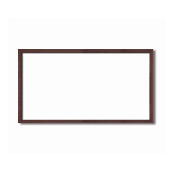 ( 長方形額 ) 木製額 黒茶色長方形額 500×250mm シタン色 縦横兼用額 前面アクリル仕様 額 額縁 フレーム