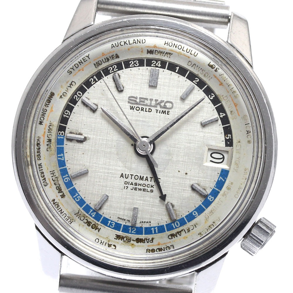 セイコー SEIKO 6217-7000 ワールドタイム 東京オリンピックモデル ヴィンテージ 自動巻き メンズ _880373【中古】