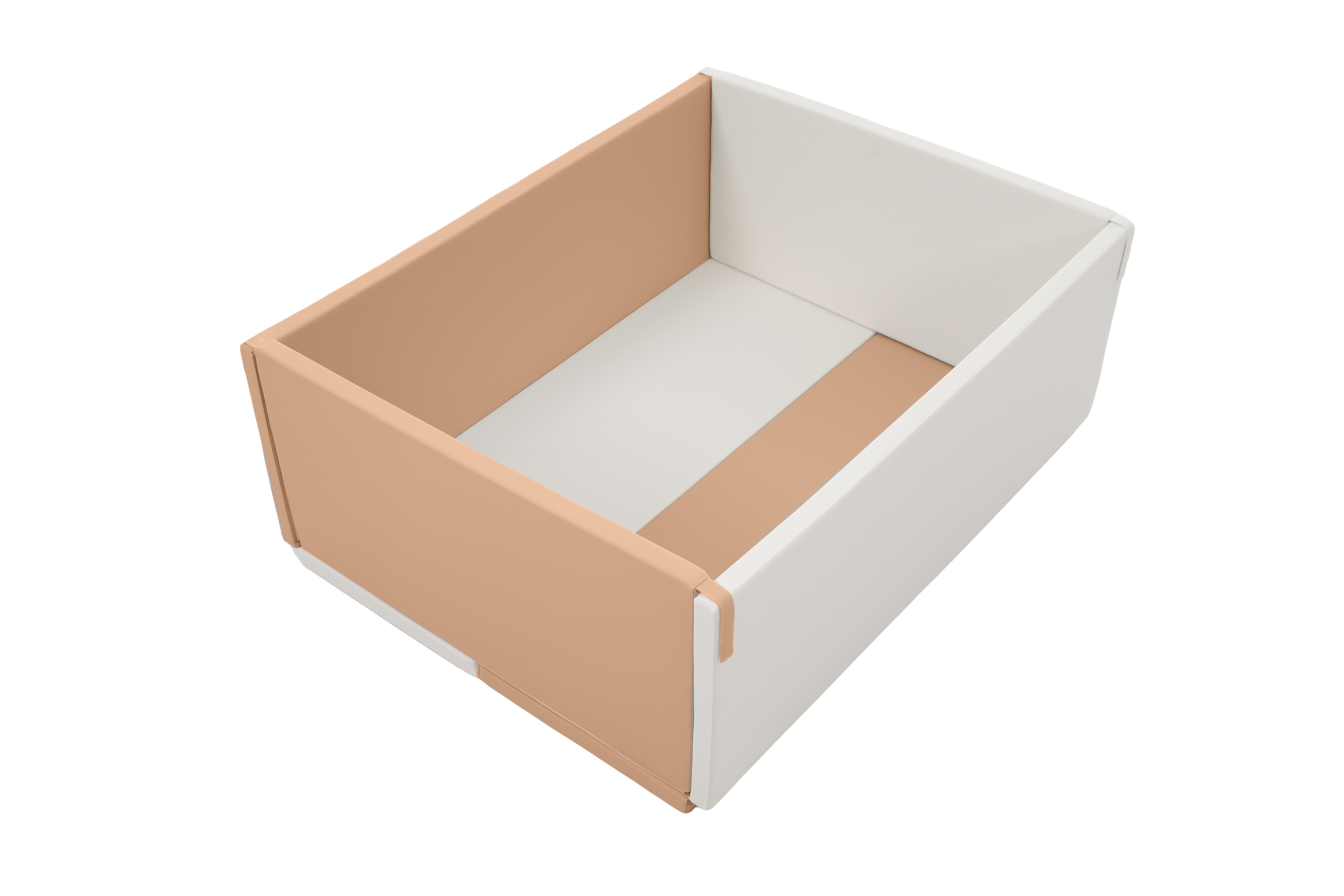 【ベージュ×ブラウン 110*140*55cm】サークルマット ソフトブロック クッション 布製 玩具 大型 室内 遊具 キッズスペース 子供 こども キッズ 幼児 保育園 保育用品 クリスマスプレ