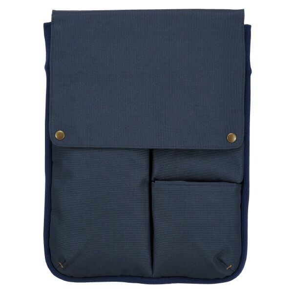（まとめ買い）BIZRACK バッグインバッグ 13.3インチノートPC収容 タテ ネイビー カハ-BRB135DB [x3]