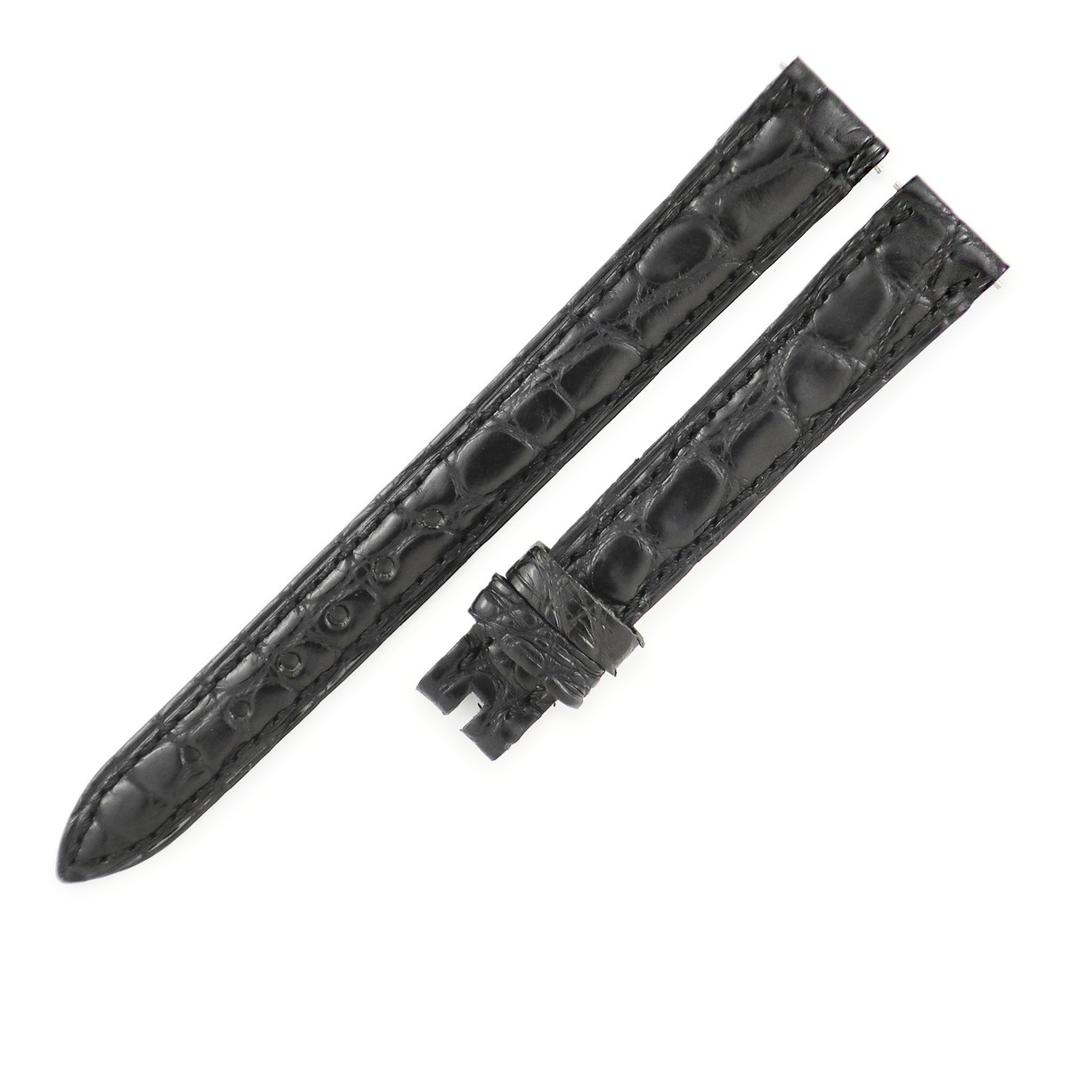 フランクミュラー FRANCK MULLER 腕時計パーツ トノウカーベックス 2250 2251用 クロコバンド クロコダイル ブラック 新品同様 純正 替え ベルト 交換 12mm ブラック 黒