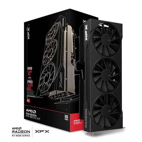 XFX RX-97TSWF3B9-GP/U ブラック Swift RX 9070XT Triple Fan Edition グラフィックボード 74,624円