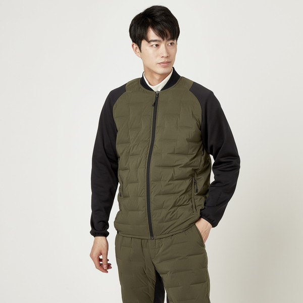 返品交換不可 大特価 MIZUNO ミズノ ステッチレスハイブリッドダウンジャケット アウトドア トラベル＆ウォーキング アパレル B2ME251037 メンズ陸上・ジョギング・マラソン